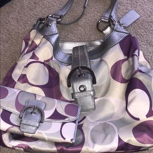 Coach purse with matching wallet!!!